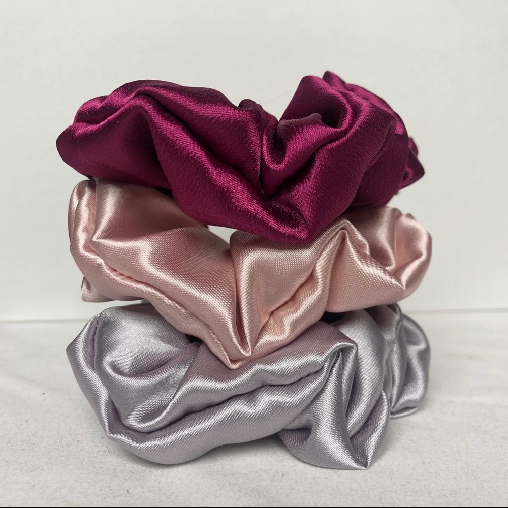 Satin Scrunchie Set of 3